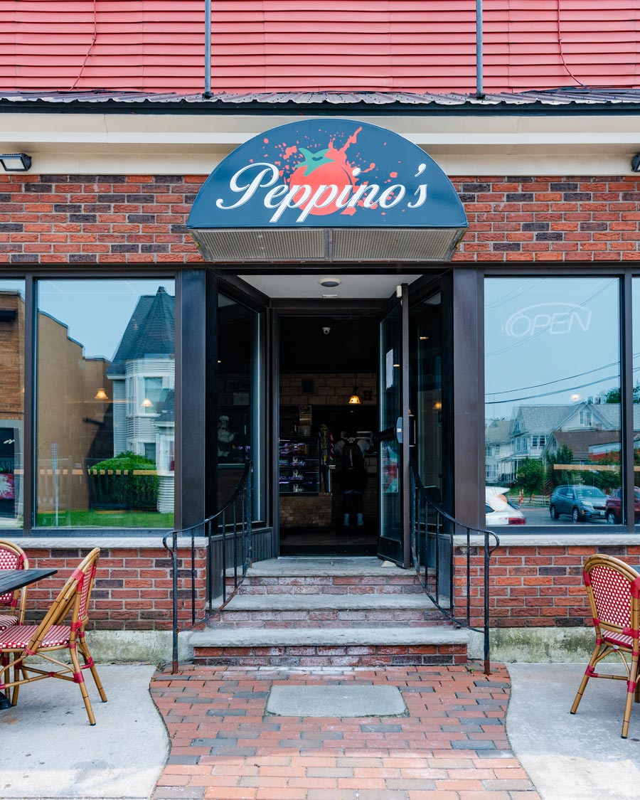Peppino's Restaurant & Catering storefront on Grant Blvd, Syracuse